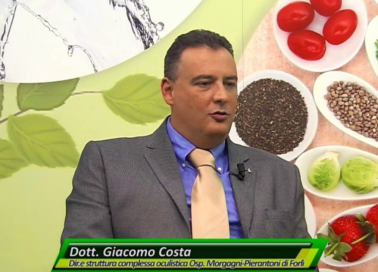 Il dottor Giacomo Costa, nuovo primario di Oculistica dell&#039;ospedale di Forlì, alla trasmissione Tuttobene Tv
