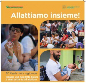 Settimana mondiale per l’allattamento: 6° Flash mob regionale ‘Allattiamo Insieme!’
