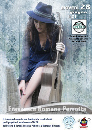 Concerto benefico della cantautrice Francesca Romana Perrotta per la Terapia Intensiva Neonatale di Cesena