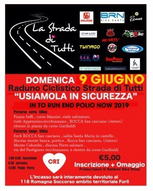 Raduno ciclistico "Strada di tutti Usiamola in sicurezza" per il 118 Romagna Soccorso (Forlì, 9 giugno)