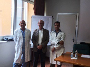 Da sinistra, il dottor Carlo Lusenti, il dottor Stefano Busetti e il dottor Marco Longoni