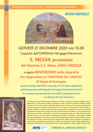 Santa Messa di Natale all&#039;ospedale di Forlì presieduta dal Vescovo (21 dicembre ore 15)