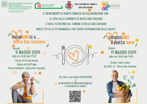 Eventi di Promozione alla salute a Rocca San Casciano (9 e 11 maggio)