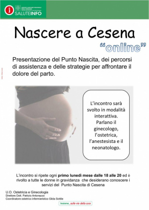 Nascere a Cesena 'on line': prossimo incontro lunedì 4 ottobre