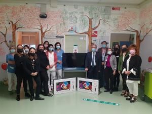 Donati 3 televisori dalle Consorti del Rotary Club di Faenza alla Pediatria dell'ospedale faentino
