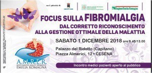 Focus sulla FIBROMIALGIA, incontro pubblico sabato 1 dicembre al Palazzo del Ridotto di Cesena