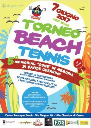 Il 7 giugno torna il beach tennis dei campioni a far sorridere i bambini
