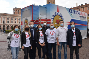 Tieni in Forma il tuo cuore. Iniziativa in Piazza Saffi a Forlì. Oltre 160 le visite effettuate nella clinica mobile