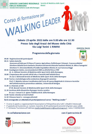 Corso di Walking leader (Rimini, 23 aprile 2022)