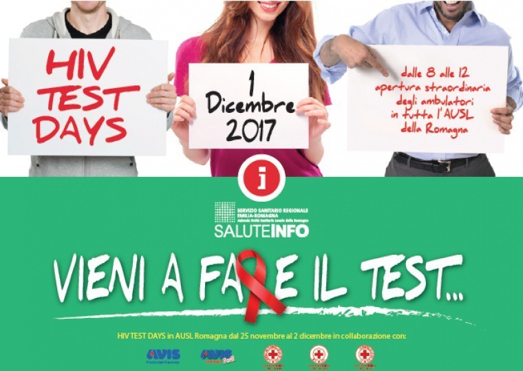 HIV TEST DAYS, in Romagna giornate di prevenzione e informazione