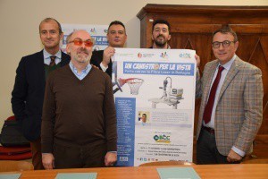 Presentazione del progetto “Un canestro per la vista” di raccolta fondi per l’acquisto del primo laser giallo micropulsato in Romagna per la cura delle gravi patologie della retina