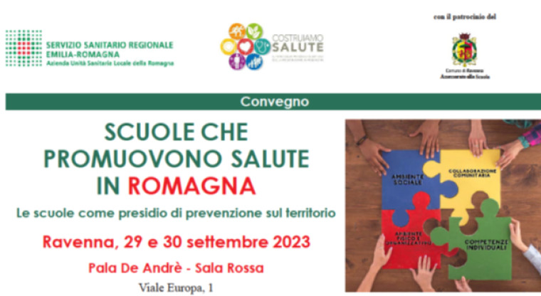 Scuole che promuovono salute in Romagna. Esperienze a confronto il 29 e 30 settembre a Ravenna