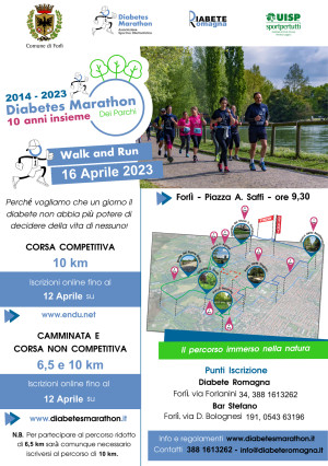 Diabetes Marathon : perché il diabete non abbia più potere di decidere della vita di nessuno! (Forlì,16 aprile 2023)