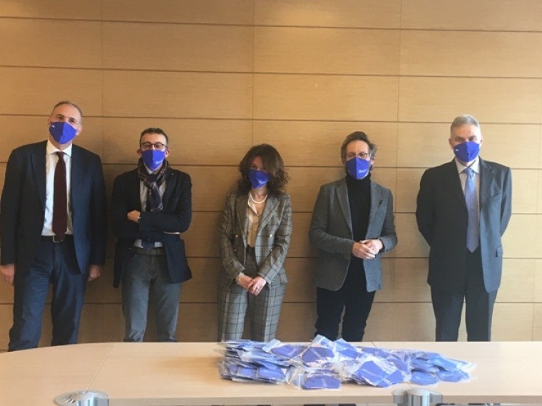 I dirigenti del Gruppo Orogel donano 1500 mascherine all’Ausl della Romagna