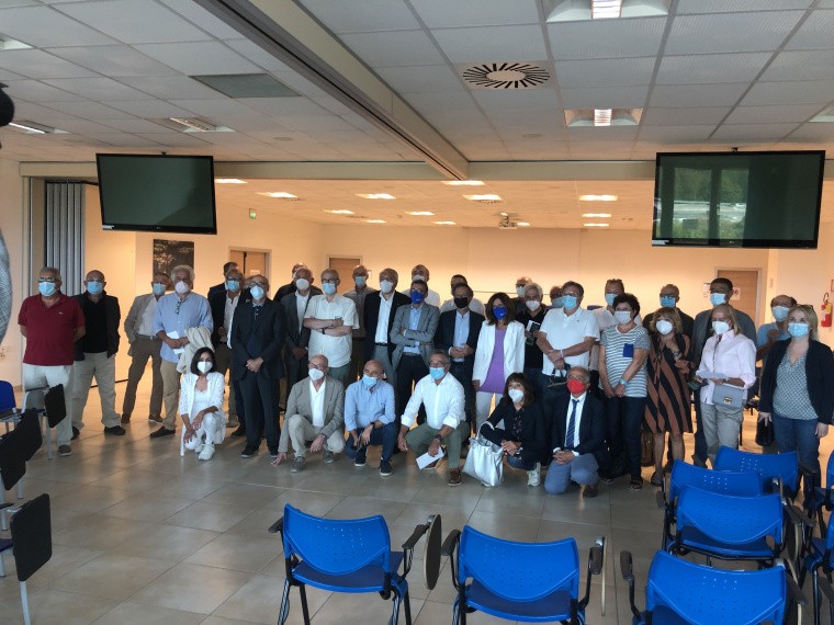 Delegazione in rappresentanza di tutti i medici vaccinatori volontari dei diversi ambiti provinciali della Romagna