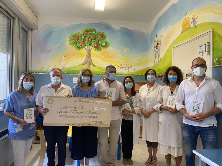 Donazione alla Pediatria di Ravenna, Lugo e Faenza di parte dei ricavati del libro “Buongiorno” di Ilaria Baruzzi