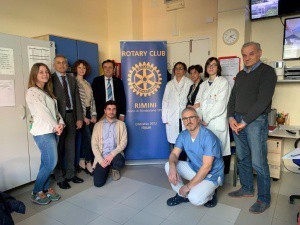 La visita in ospedale del Rotary, che ha donato una formazione per gli operatori della Neuropscihiatria dell'infanzia e dell'adolescenza di Rimini