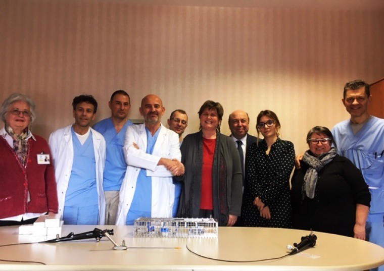 Al reparto di Urologia del Bufalini nuove strumentazioni endoscopiche donate da ACISTOM