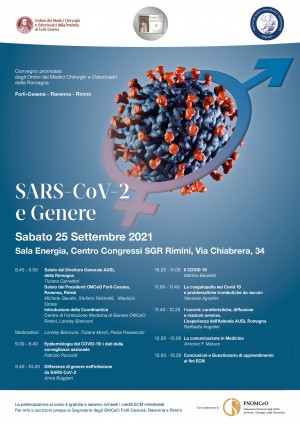 Convegno &quot;SARS-CoV-2 e Genere&quot;, Sabato 25 settembre, Centro Congressi, Rimini