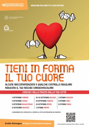 La campagna regionale "Tieni in forma il tuo cuore" fa tappa a Ravenna. Domenica 12 settembre in piazza Kennedy