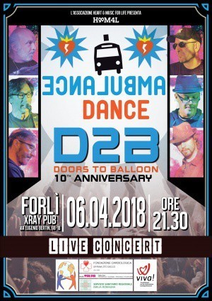 "AMBULANCE DANCE" concerto dei D2B per VIVA. I fondi raccolti serviranno all'acquisto di un defibrillatore per il Campus universitario di Forlì