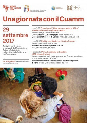 "Una giornata con il CUAMM. Medici con l'Africa." A cura dell'Associazione Salute e Solidarietà Romagna (Forlì, 29 settembre)