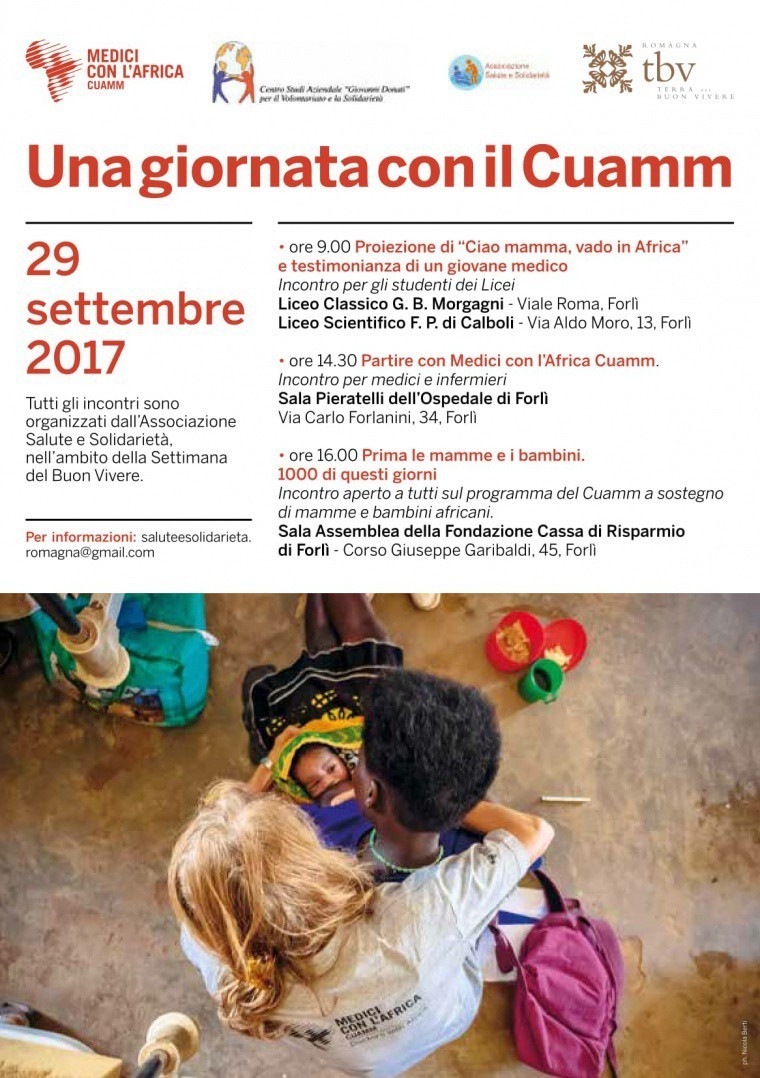 &quot;Una giornata con il CUAMM. Medici con l&#039;Africa.&quot; A cura dell&#039;Associazione Salute e Solidarietà Romagna (Forlì, 29 settembre)