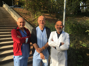 nella foto, da sinistra, Il dottor Agnoletti, il dottor Catena e il dottor Lusenti