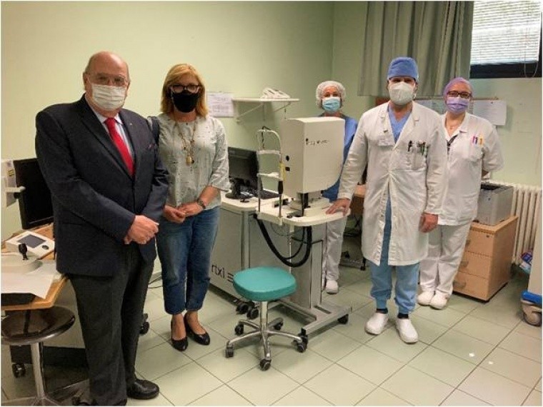 Ospedale Ceccarini di Riccione, Riviera Banca dona retinografo