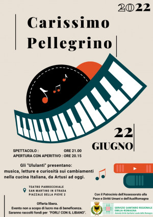 Spettacolo "Carissimo Pellegrino" a cura del Centro di Salute Mentale di Forlì (Teatro Parrocchiale di San Martino in Strada, 22 giugno)