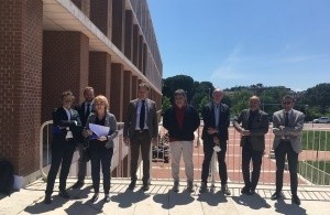 da sx: Tiziano Carradori, Francesco Sintoni, Nicoletta Bertozzi, Michele Ziosi, Rino Biguzzi, Fausto Catena, Carlo Lusenti e Mattia Altini