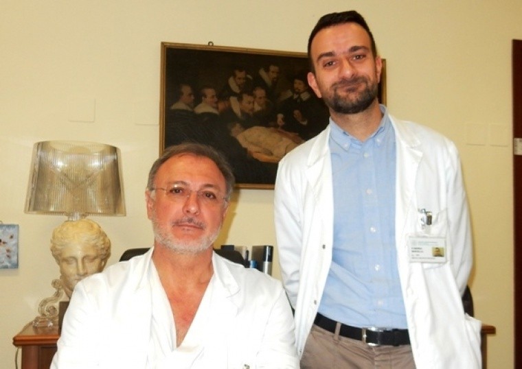 da sinistra, il dottor Tosatto e il dottor D&#039;Andrea