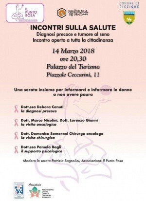 Diagnosi precoce e tumore al seno, incontro pubblico il 14 marzo a Riccione