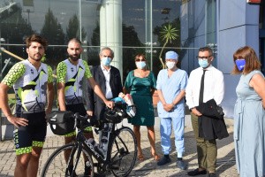 Partita oggi l’avventura ciclistica solidale di “Ritmo basso”  per Otorinolaringoiatria di Forlì   