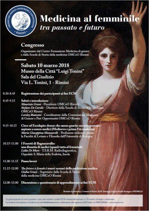 Convegno "Medicina al femminile: tra passato e futuro", il 10 marzo a Rimini