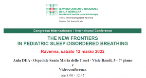Le apnee ostruttive in età pediatrica. Un congresso a Ravenna organizzato dalla U.O. di Otorinolaringoiatria dell’Ospedale di Ravenna