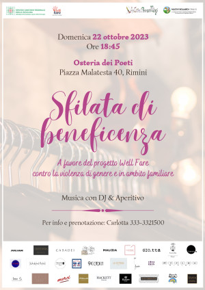 Sfilata di moda contro la violenza sulle donne ( Osteria dei Poeti, Domenica 22 ottobre ore 18.45, Rimini)