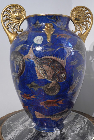 Grande vaso Pietro Melandri Maiolica, altezza: 72 cm