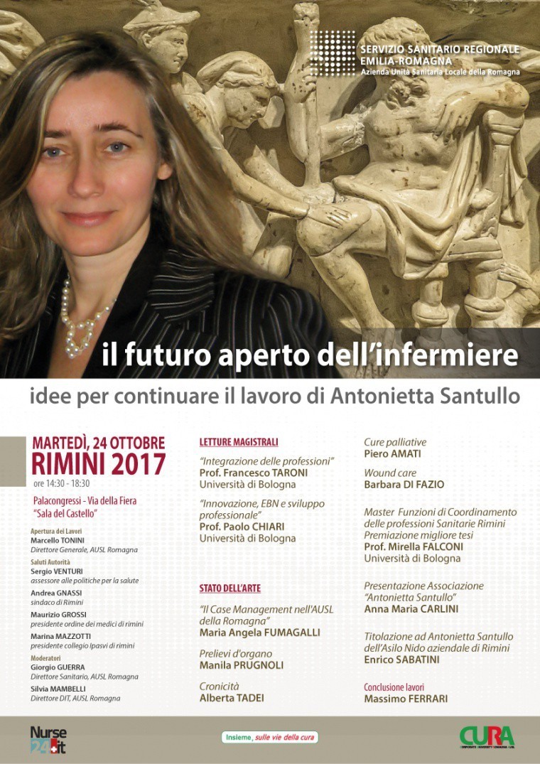 SAVE THE DATE: &quot;Il futuro aperto dell&#039;infermiere. Idee per continuare il lavoro di Antonietta Santullo&quot;, il 24 ottobre a Rimini