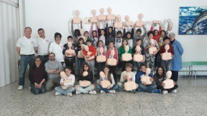 Il team di Viva - Forlì alla scuola di Santa Maria del Fiore per insegnare le manovre salvavita