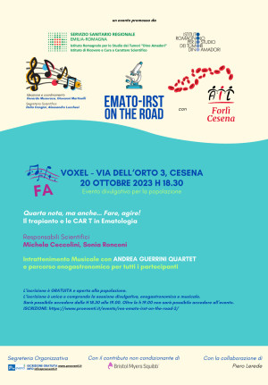 Percorso informativo e formativo: &quot;EMATO-IRST ON THE ROAD&quot; - 20 Ottobre 2023, Cesena