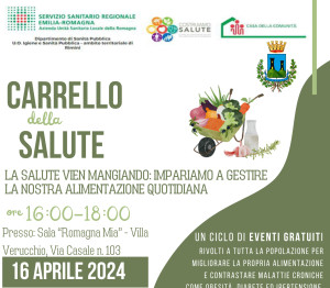 Promozione della salute: martedì 16 aprile a Villa Verucchio incontro gratuito sulla corretta alimentazione