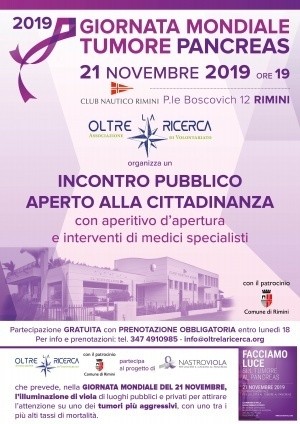 Giornata mondiale tumore pancreas, a Rimini il 21 novembre incontro pubblico promosso dall’Associazione &#039;Oltre la Ricerca&#039;