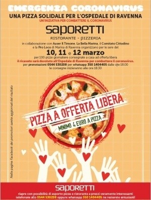 Una pizza solidale per l'Ospedale di Ravenna