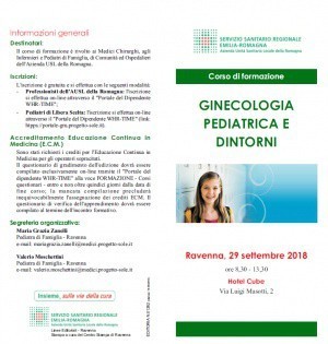 &#039;Ginecologia Pediatrica e Dintorni&#039;, corso di formazione il 29 settembre a Ravenna