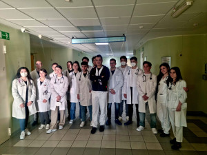 Primo giorno di tirocinio all’ospedale di Forlì per gli studenti del Terzo Anno di Medicina con il prof.Paolo Muratori