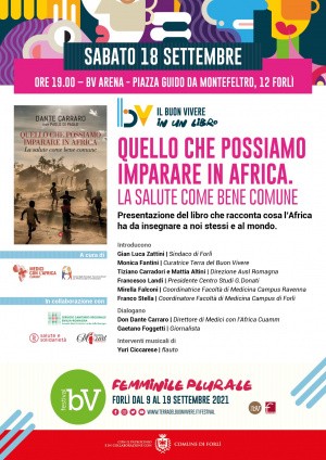 "Quello che possiamo imparare in Africa. La salute come bene comune" - sabato 18 settembre, Forlì