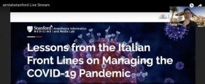 &quot;Lessons from Italy&quot; - Una diretta mondiale webinar sul Coronavirus tra medici romagnoli ed esperti della Stanford University