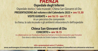 Domenica 9 ottobre 2022 "Giornata degli Ospedali storici": aperte le prenotazioni per le visite guidate degli Ospedali di Riccione e Faenza